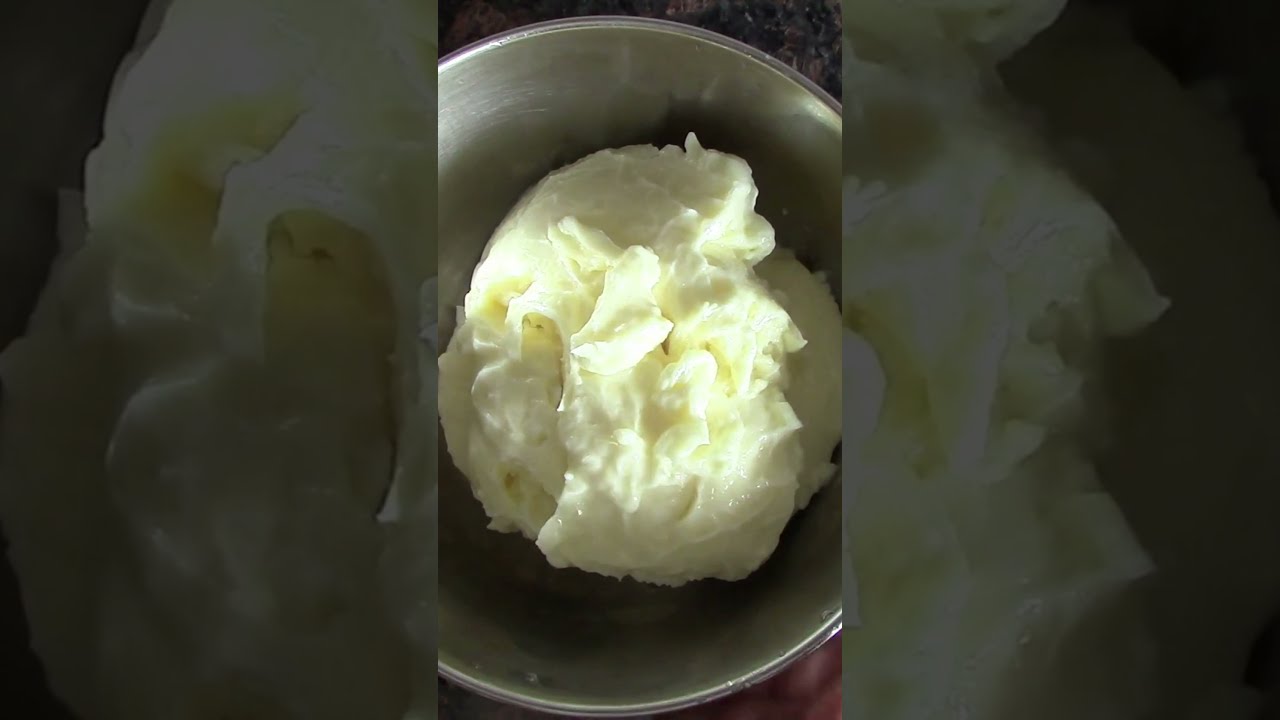 Butter in 5 minutes without using mixer grinder | Shorts | Healthically Kitchen |  #homemadebutter