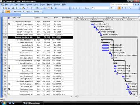 Microsoft Project 2007 04 01 dependencies Part 18 - YouTube