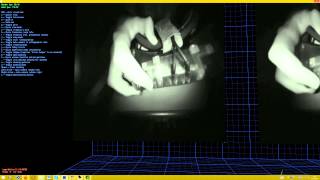 This is how Oculus Rift DK2 looks in infrared (with Leap Motion)