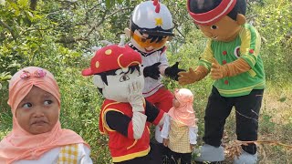 BADUT BOBOIBOY NEMU BAYI NANGIS DI TENGAH HUTAM serem banget!!