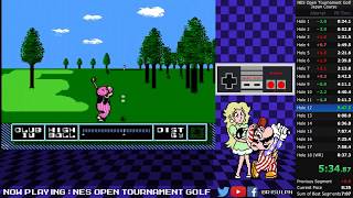 NES Open Tournament Golf - JP Course Speedrun WR (8:35:53)
