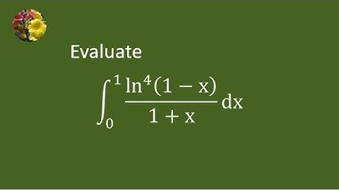 A classic logarithmin integral solved using polylogarithm function