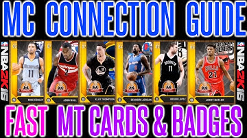 NBA 2K16 - GET ALL CONNECTIONS FAST | MY CAREER CONNECTIONS & BADGES GUIDE