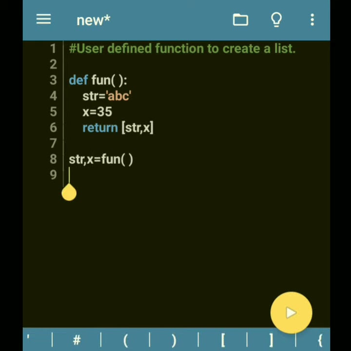 User defined function to create a list #python - YouTube