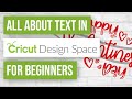 📝 All About Text in Cricut Design Space for Beginners