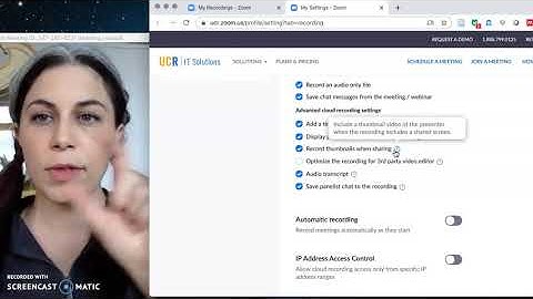 How To Record Your Lectures to Zoom