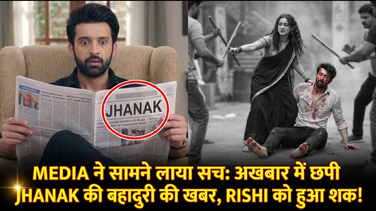 MEDIA ने सामने लाया सच: अखबार में छपी JHANAK की बहादुरी की खबर, RISHI को हुआ शक! #jhanakserialupdate