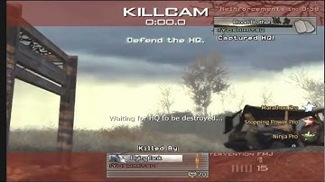 Insane Throwing Knife Kill Over Map! MW2 Wasteland.