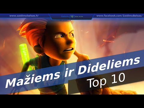 TOP10 Žaidimų Dideliems ir Mažiems žaidėjams