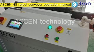 PCB NG panel rejects conveyor operation manual/buffer conveyor for auto optical inspection machine