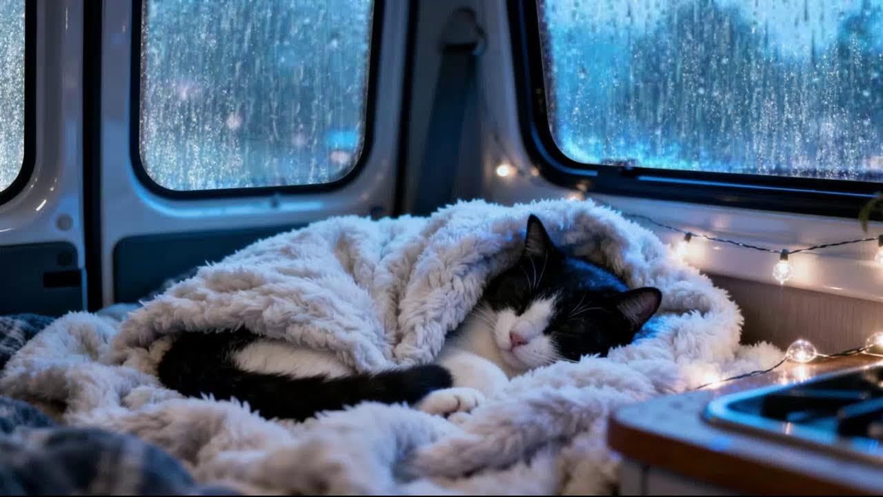 Peaceful Heavy Rainfall on Car Roof | Calm Mind, Deep Sleep