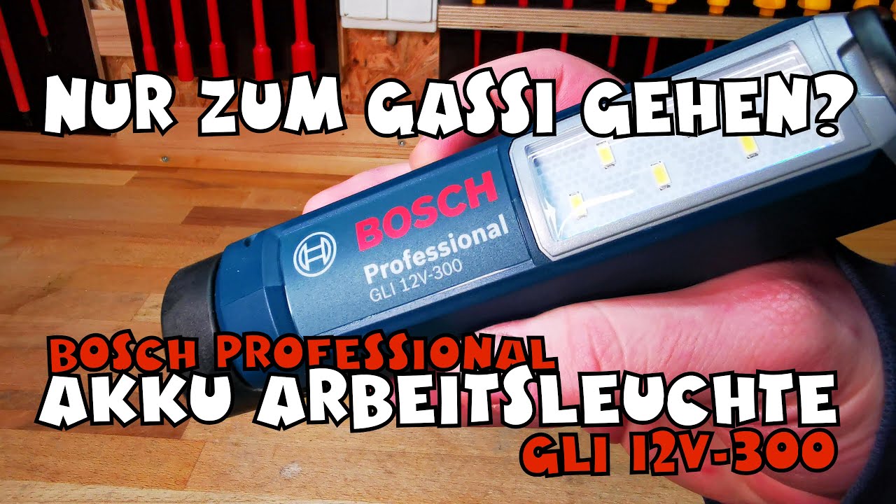 GLI - Arbeitslicht Professional 12V-300 YouTube Akku Vorgestellt: Bosch