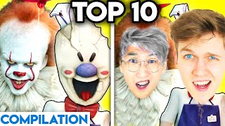 MOVIES & VIDEO GAMES WITH ZERO BUDGET! (Scary Teacher, Among Us, Disney TOP 10 LANKYBOX COMPILATION)
