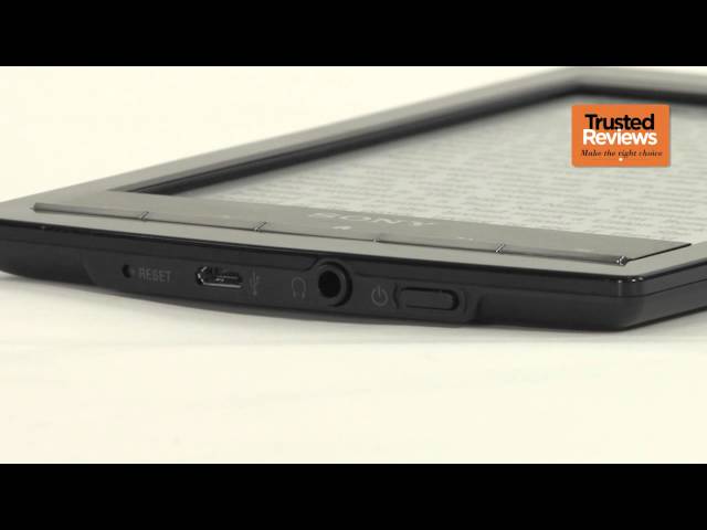 Sony Reader PRS-T1 review - YouTube