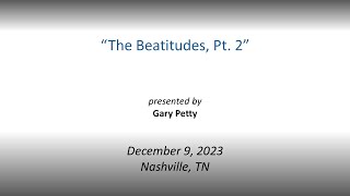 The Beatitudes, Part II