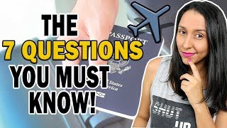 : Customs & Immigration 7 QUESTIONS |English At The Airport!