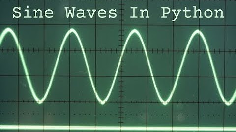 Sine Waves in Python (PyGame)