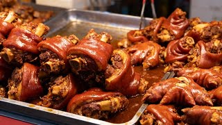 Two Most Favorite Pig Organs in Chinese - Yummy Braised Pork Knuckle and Face🐖