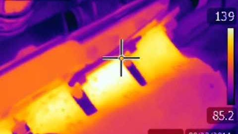 Infrared Thermal Imaging of a Detroit Diesel Engine - Marine Surveyor West Palm Beach