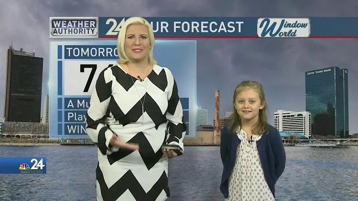 Weather Kid Lucy Joins Meteorologist Kimberly Newman