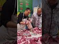 Selling fresh meat, serving well. Choose freely. #Freshly baked #pork #food sharing #service first