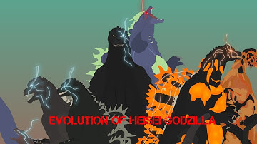 Evolution of heisei godzilla era | animation |