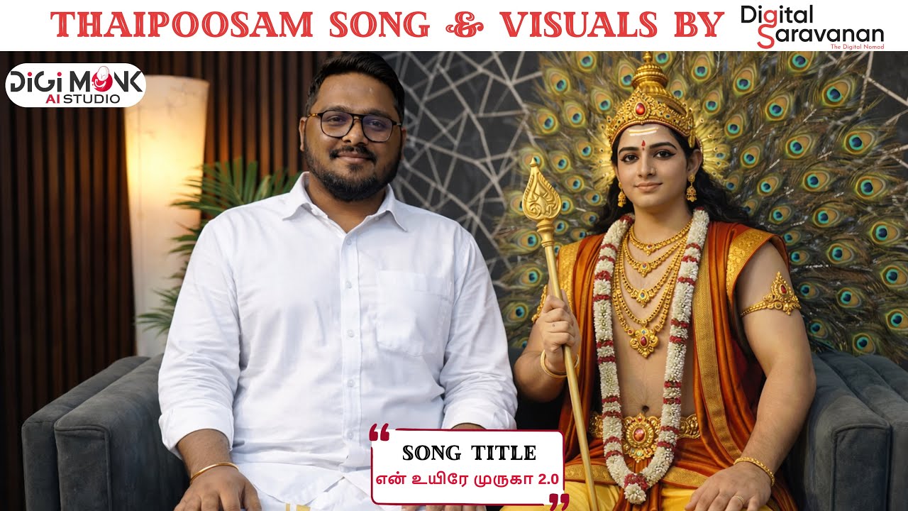 En Uyire Muruga 2.0 🔱 | Murugan Bakthi Song in Tamil | Digital Saravanan | DIGIMONK AI Studio |