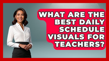 What Are The Best Daily Schedule Visuals For Teachers? - Your Crafty Classroom