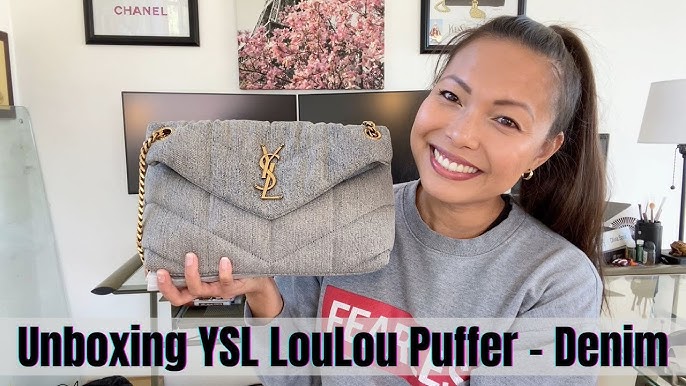 YSL Loulou Puffer Small Size Unboxing  what outfits fit in spring and  summer 
