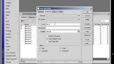 Mikrotik PPPoE Client