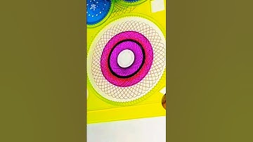 Spirograph Art design/school time memories of Asmr sound #satisfying #viralshorts #art