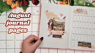 My AUGUST Journal Setup ✨ Coffee & Waffles Are Life! ☕ Real time plan with me