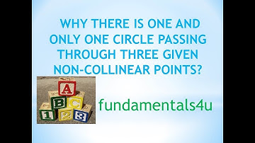 THROUGH 3 NON COLLINEAR POINTS ONLY ONE UNIQUE CIRCLE PASSES | THEOREM 10.5 | CLASS 9