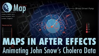 John Snow's 1854 Cholera Map Data Animated. Adobe After Effects screenshot 3