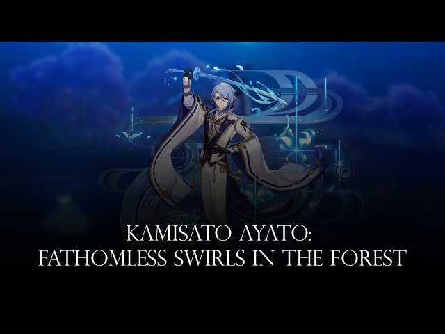 Kamisato Ayato: Fathomless Swirls in the Forest (Serene and Fathomless) - Cover (Genshin Impact) class=