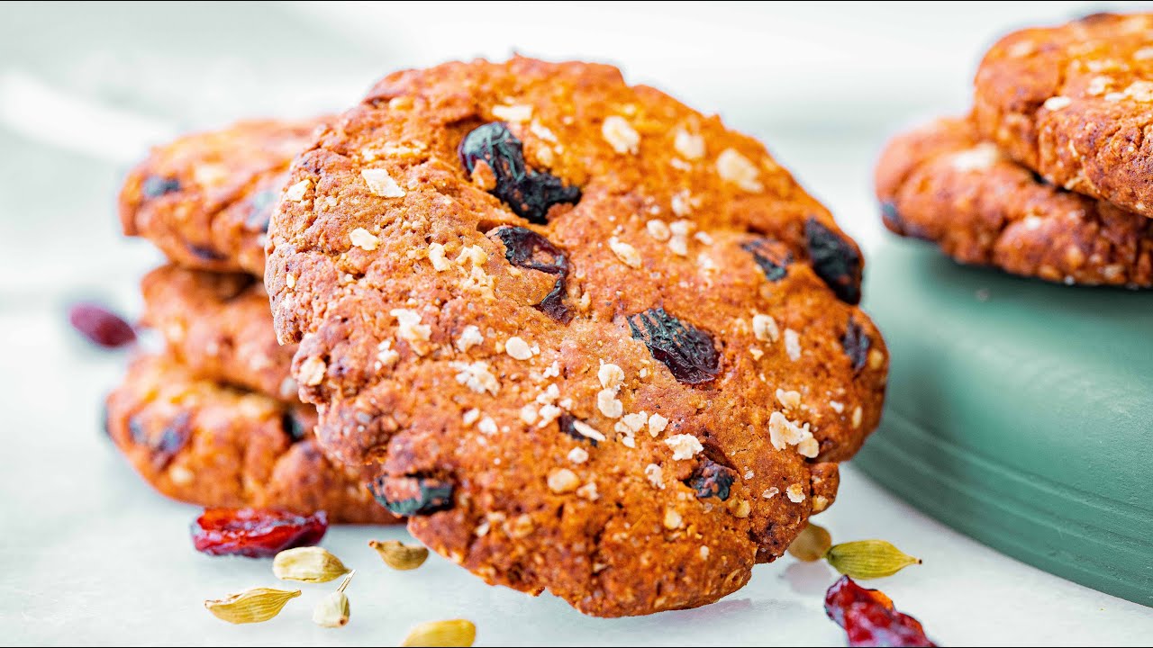 JUST START BAKING! No Mixer - By Hand Anytime Oaty Biscuit: Cranberry & Cardamom - YouTube
