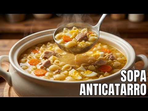 CHICKEN SOUP for COLDS 🥣😱 | 4 EUROS, 20 MINUTES, and a GREAT DISH for the WHOLE FAMILY