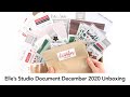 Elle's Studio Document December 2020 Unboxing