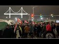 Crowd At Ambassador Bridge Grows Even After Injunction