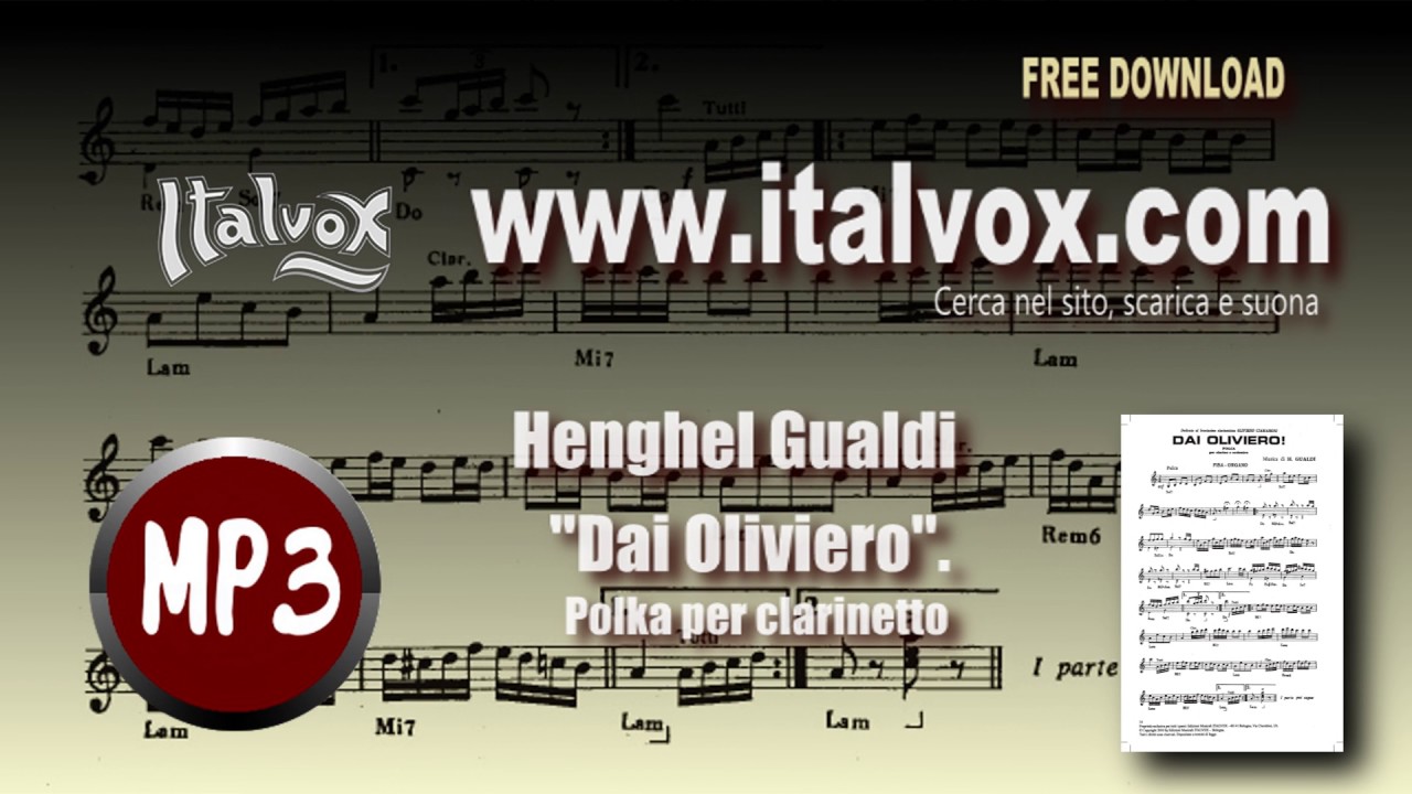 SPARTITI PER CLARINETTO DA SCARICARE