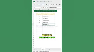 NOMOR URUT DINAMIS DI EXCEL‼️ #exceltips #exceltutorial #excelhacks #belajarexcel #excel #microsoft