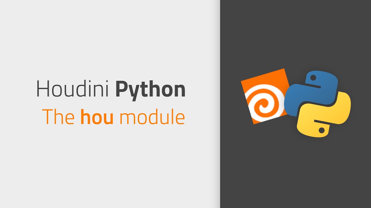 The «hou» module | Python for Houdini - YouTube