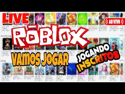 LIVE - 🤩 JOGANDO ROBLOX COM INSCRITOS - AOVIVO 🤩 VEM PRA LIVE ♥ #2 