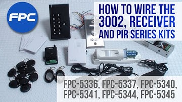 How to wire a maglock, keypad, exit button, wireless receiver, motion sensor  and doorbell
