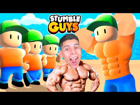 TREINEI O NOOB ATÉ ELE VIRAR O MAIS FORTE DE TODO STUMBLE GUYS!