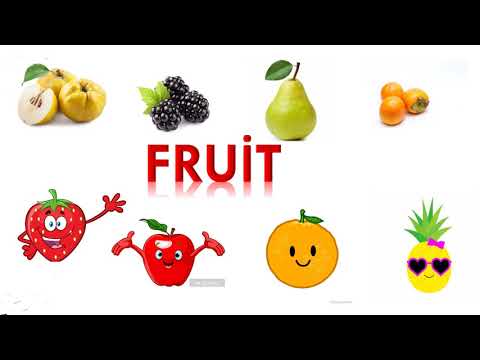 İngili dilində meyvə adları I English Fruit