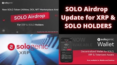 Sologenic Airdrop Update...Be Patient Solo & XRP Holders