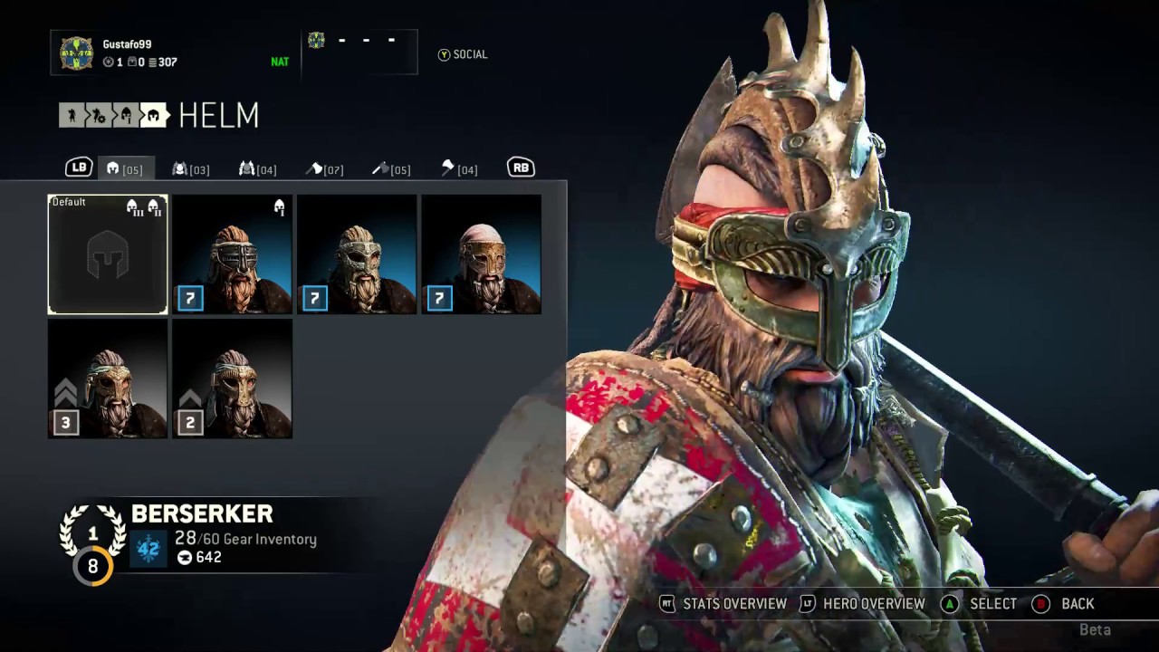 For Honor, Reputation 1 Berserker Customization - YouTube