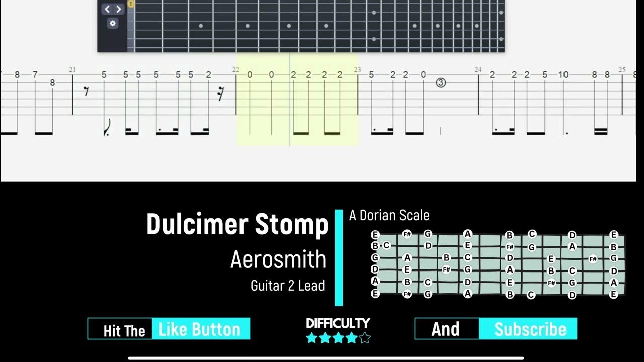 Aerosmith Dulcimer Stomp Guitar 2 Lead Tab YouTube