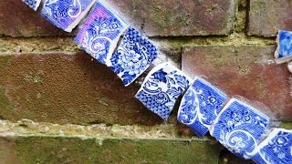 How to cut plates  for mosaicmaking Wednes 10 Aug 2016